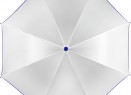 Зонт-трость Unit White, белый с синим