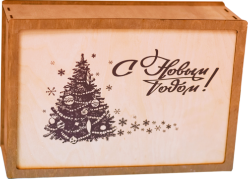 Пенал деревянный сдвижной большой