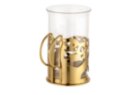 Набор стаканов в подстаканниках Cite, золотистый
