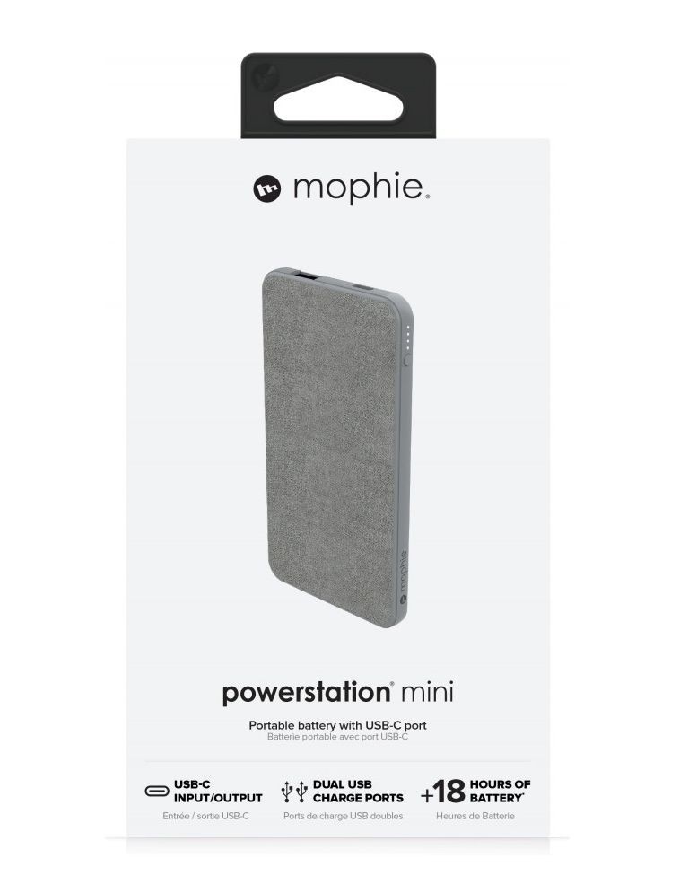 Внешний аккумулятор Mophie Powerstation Mini 5000 мАч, серый