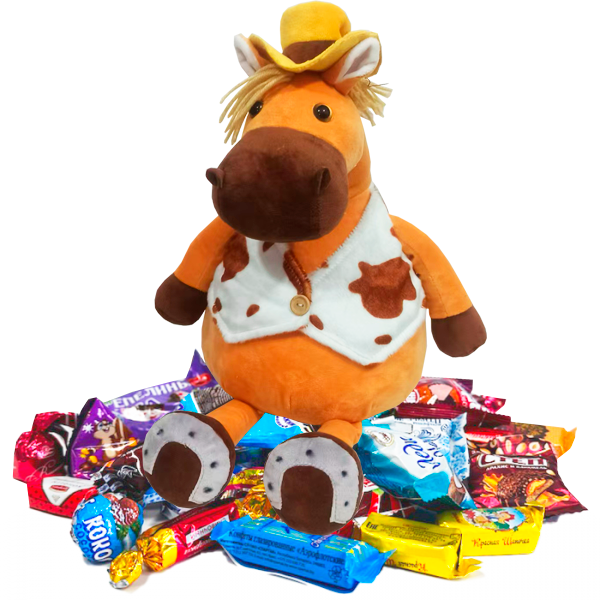 Игрушка с конфеми Ковбой Джо 1000гр