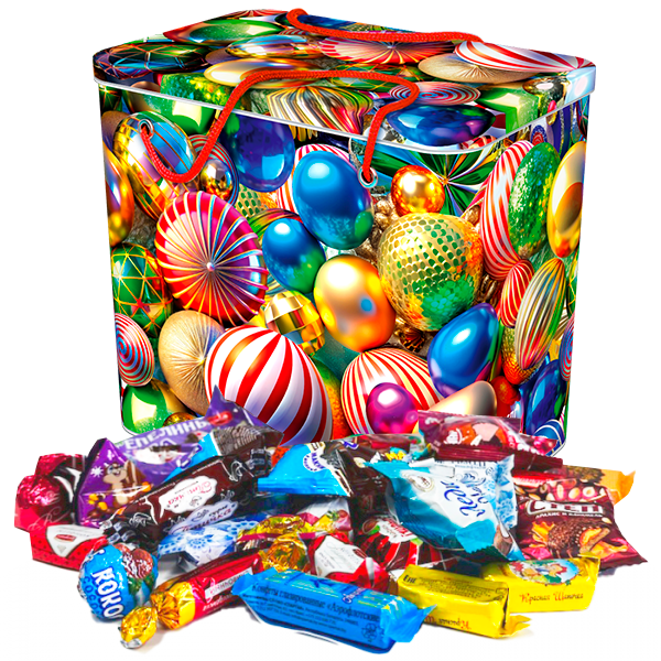 Подарок Жестебанка Радуга Шаров 1500гр