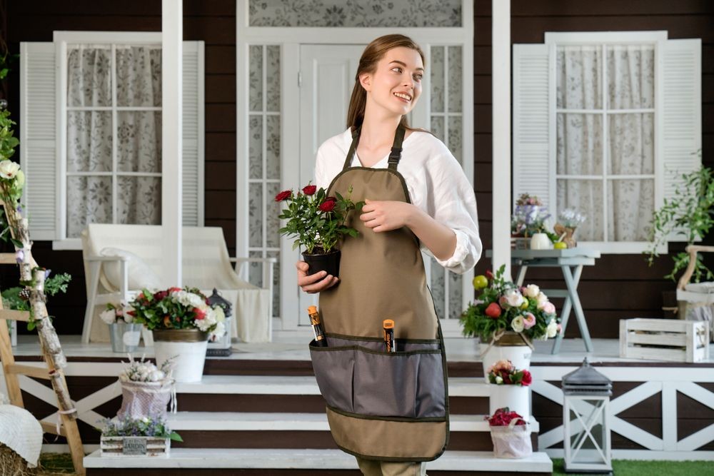 Фартук садовый Garden Chef, темный хаки