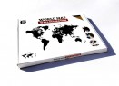Деревянная карта мира World Map Wall Decoration Large, коричневая