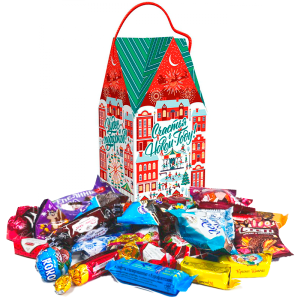 Подарок на Новый год Домик Лунапарк 500гр