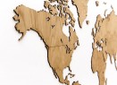 Деревянная карта мира World Map Wall Decoration Exclusive, дуб