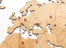 Деревянная карта мира World Map Wall Decoration Exclusive, дуб