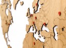 Деревянная карта мира World Map Wall Decoration Exclusive, дуб