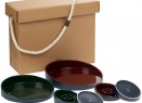 Набор Form Fluid Platter, бордово-зеленый