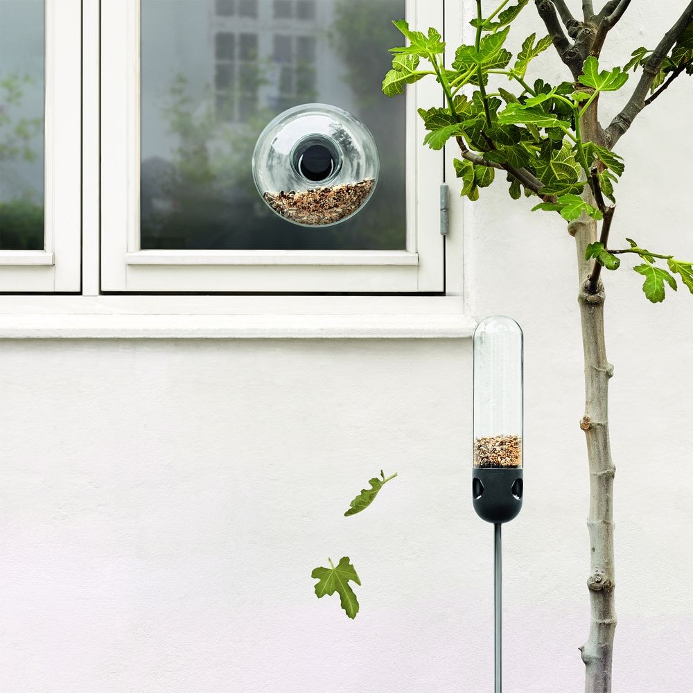 Кормушка для птиц Window Bird Feeder, прозрачная, большая