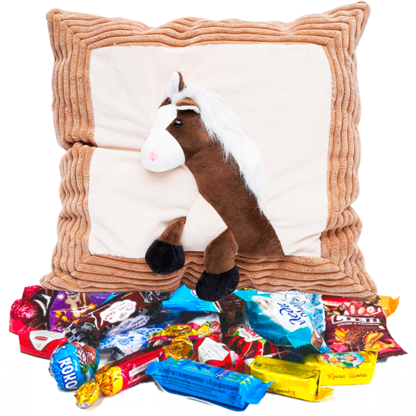 Подарок Подушка Лошадка 1000гр