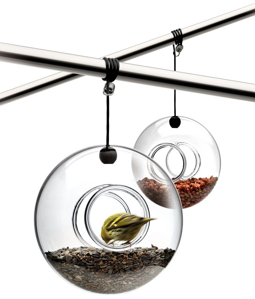 Кормушка для птиц Bird Feeder, подвесная, прозрачная